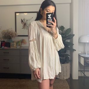 free people just the two of us ivory tunic